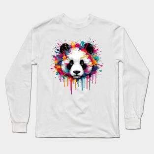 Giant Panda Colors Long Sleeve T-Shirt